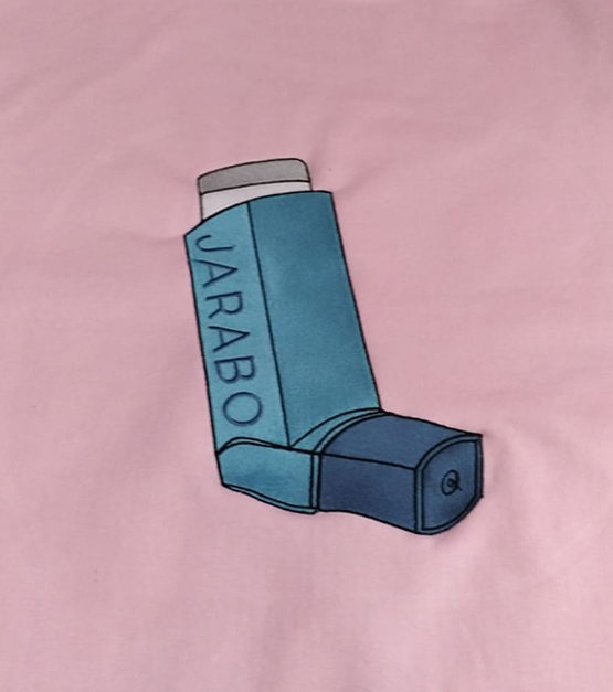 Jarabo inhalador sudadera rosa